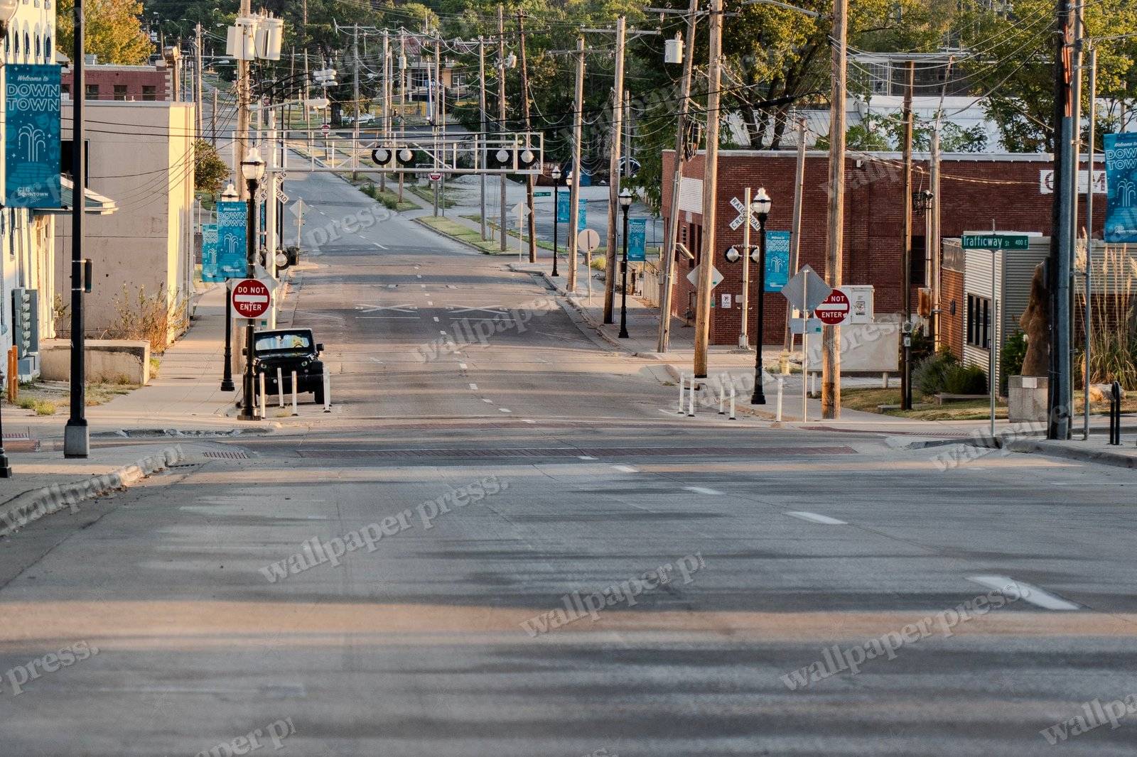 Warm Railroad Crossing