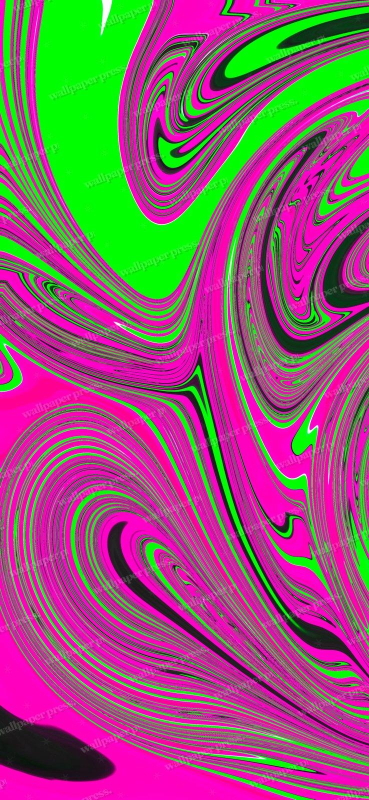 Pink And Green Harmony shown on an iPhone