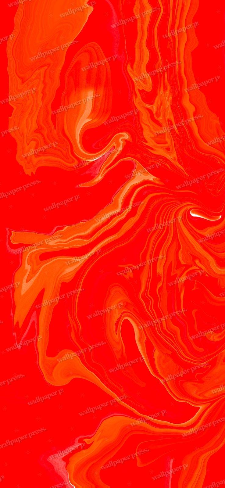Red Orange Lava shown on an iPhone