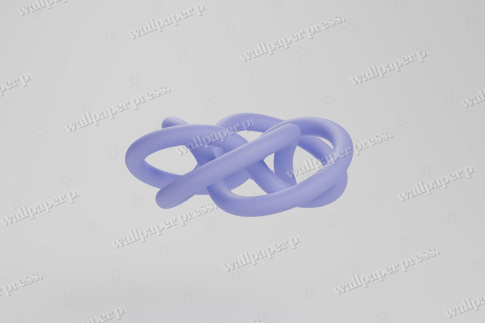 Torus Knot 3 5 Indigo
