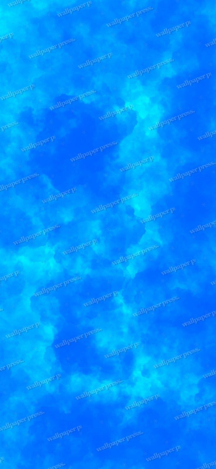 Blue Clouds shown on an iPhone