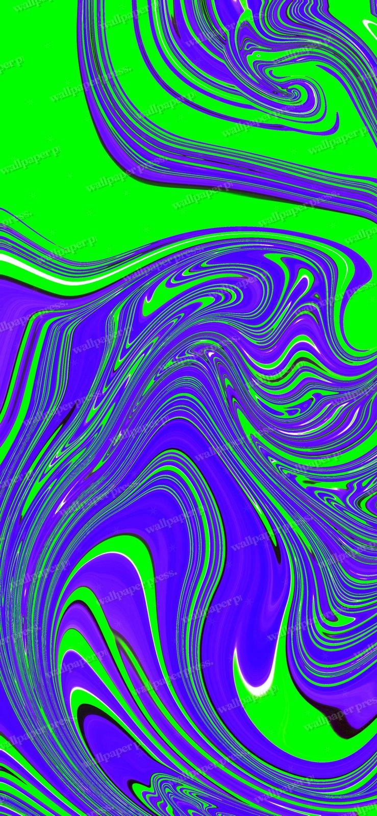 Green And Purple Harmony shown on an iPhone