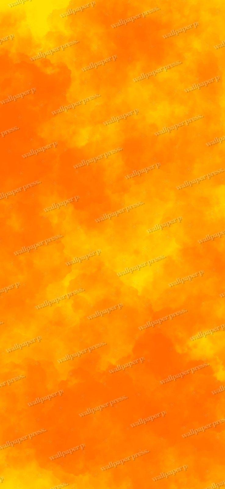 Orange Clouds shown on an iPhone