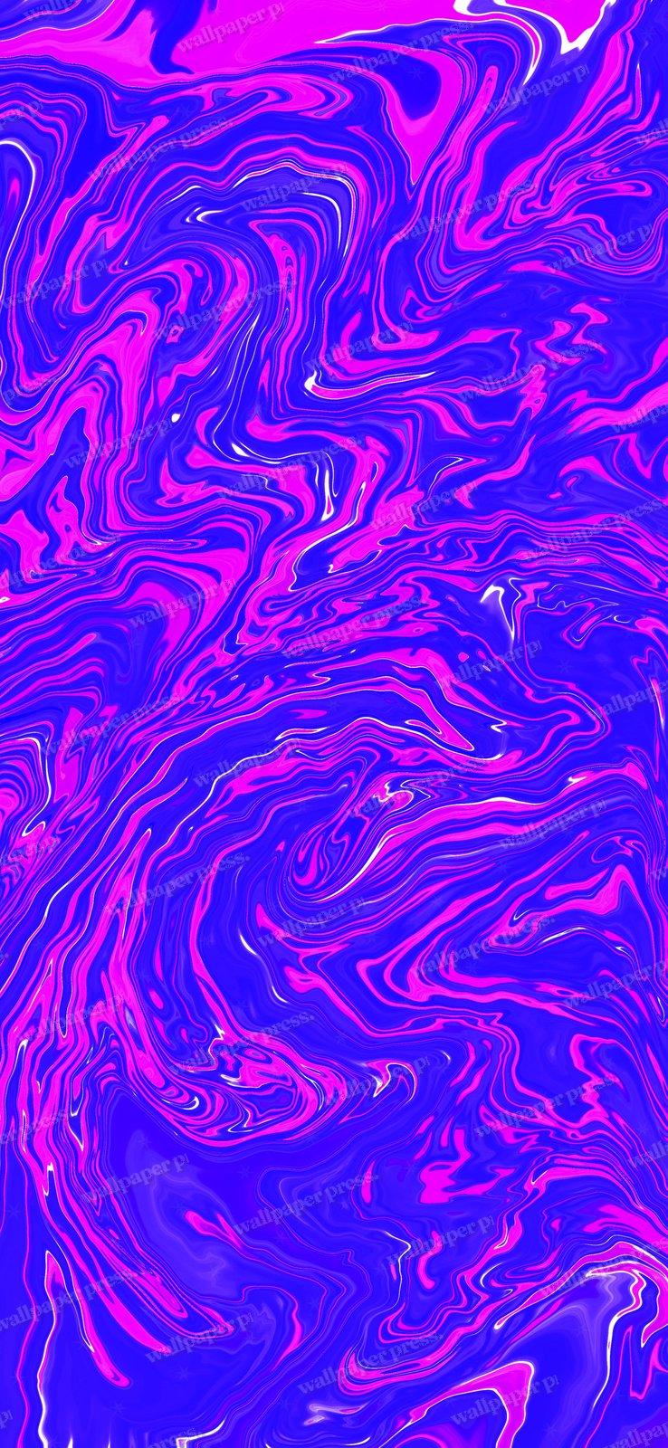Purple And Blue Lava shown on an iPhone