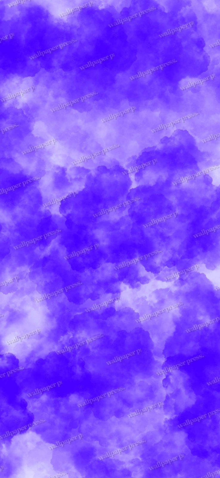 Purple Clouds shown on an iPhone