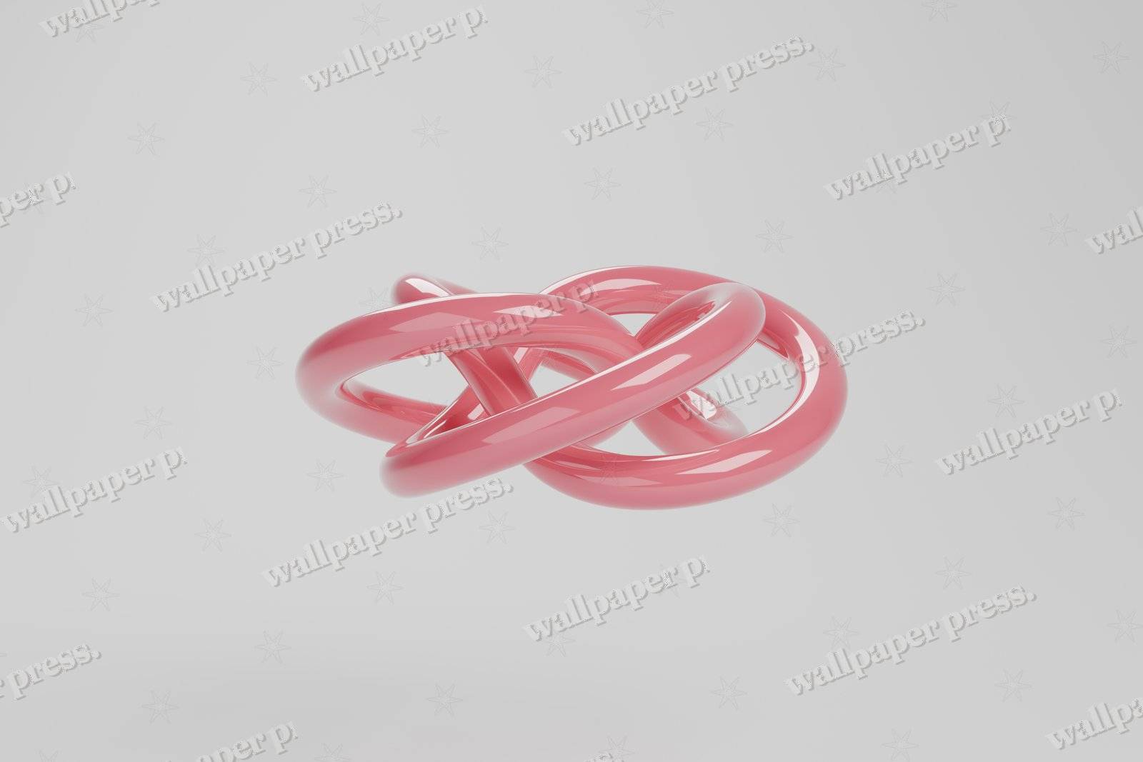Torus Knot 3 4 Crimson