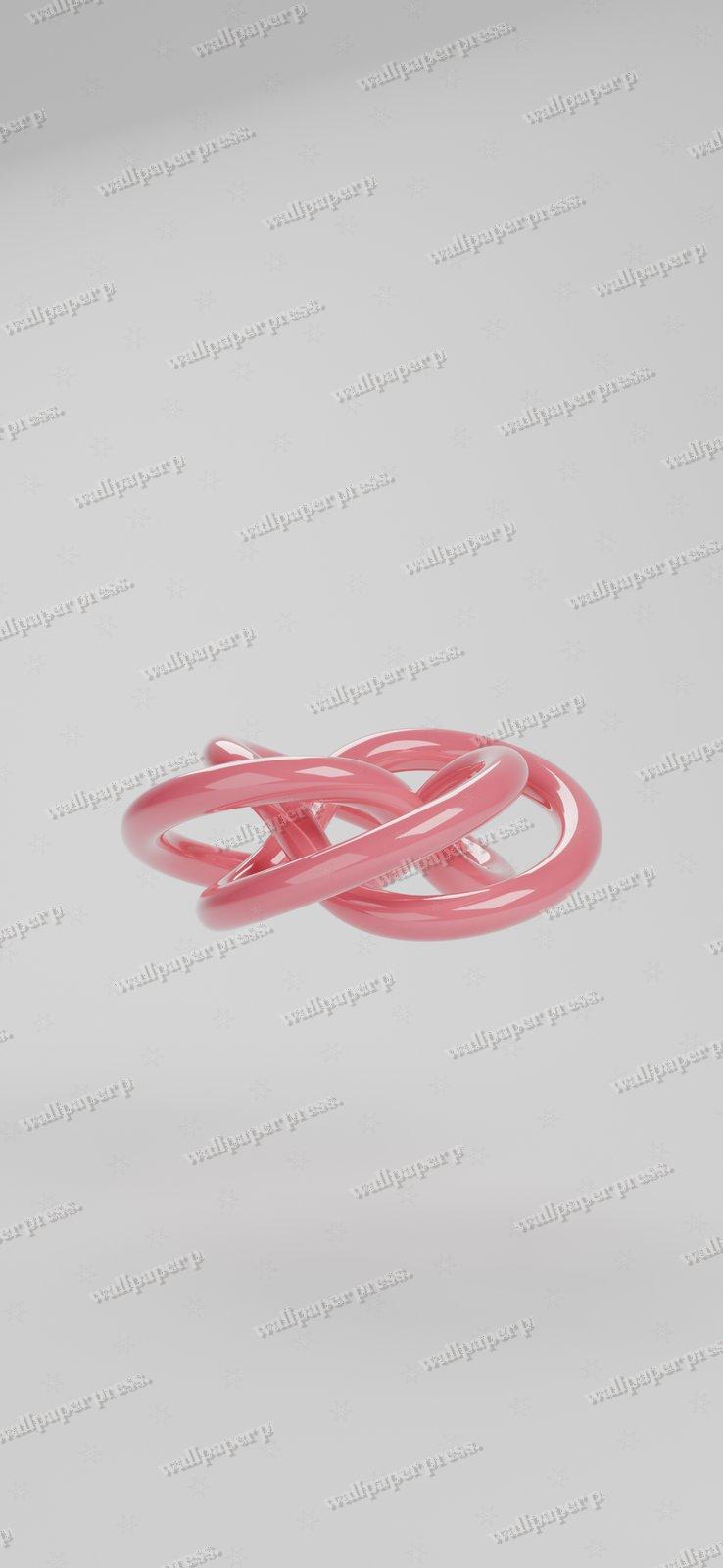 Torus Knot 3 4 Crimson shown on an iPhone