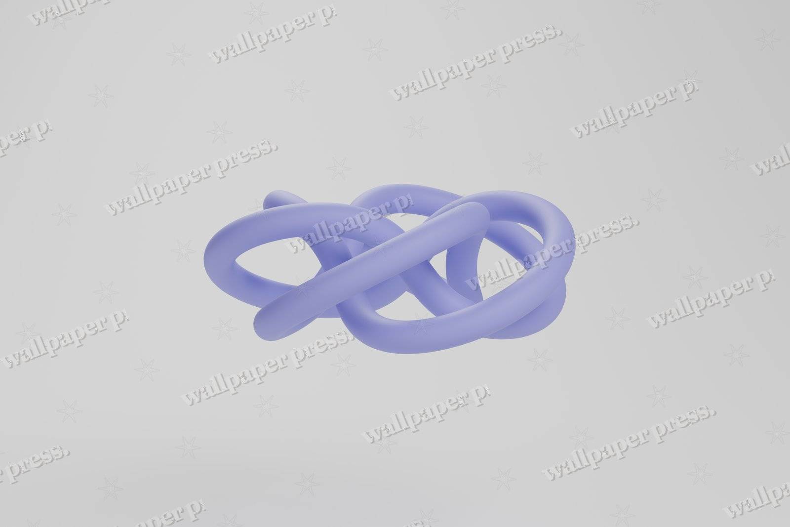 Torus Knot 3 5 Indigo