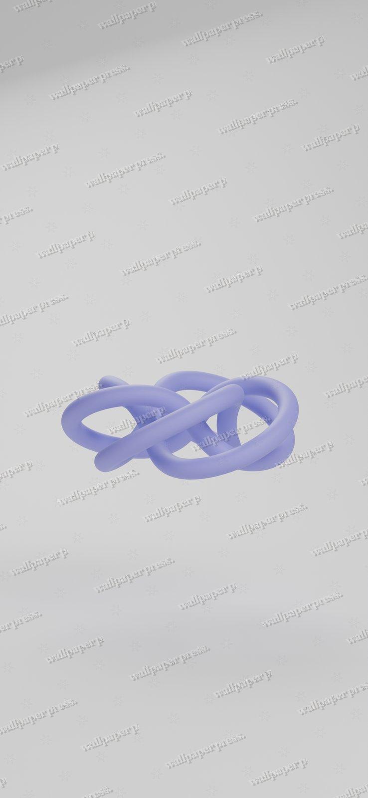 Torus Knot 3 5 Indigo shown on an iPhone