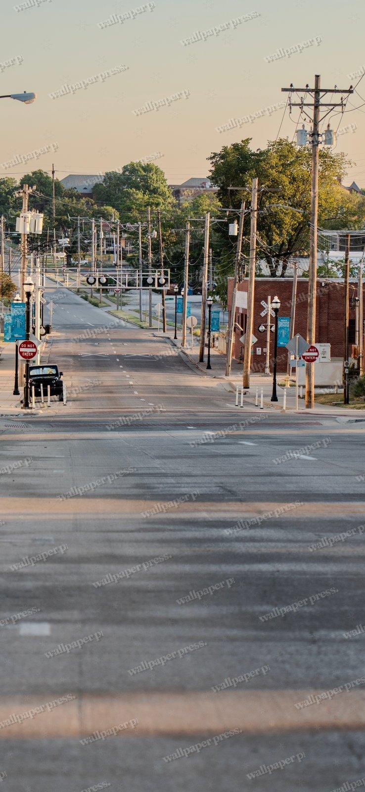 Warm Railroad Crossing shown on an iPhone