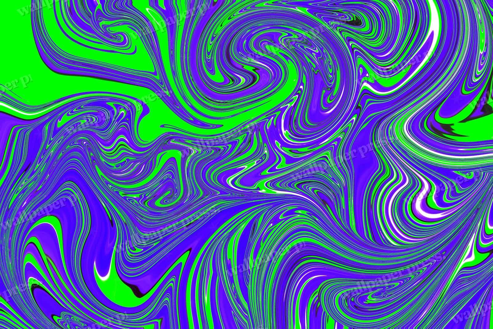 Green And Purple Harmony shown on a Mac
