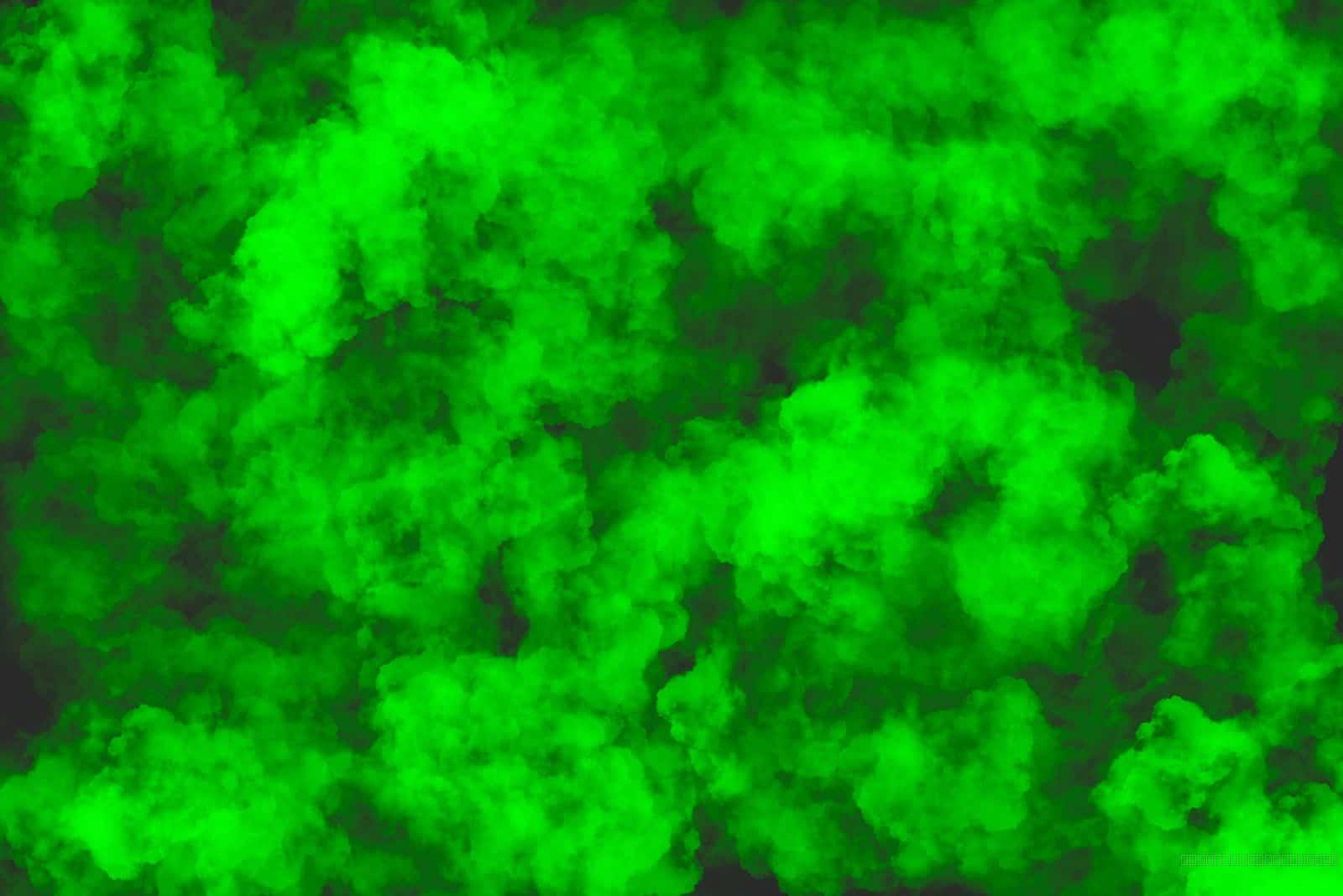 Green Clouds shown on a Mac