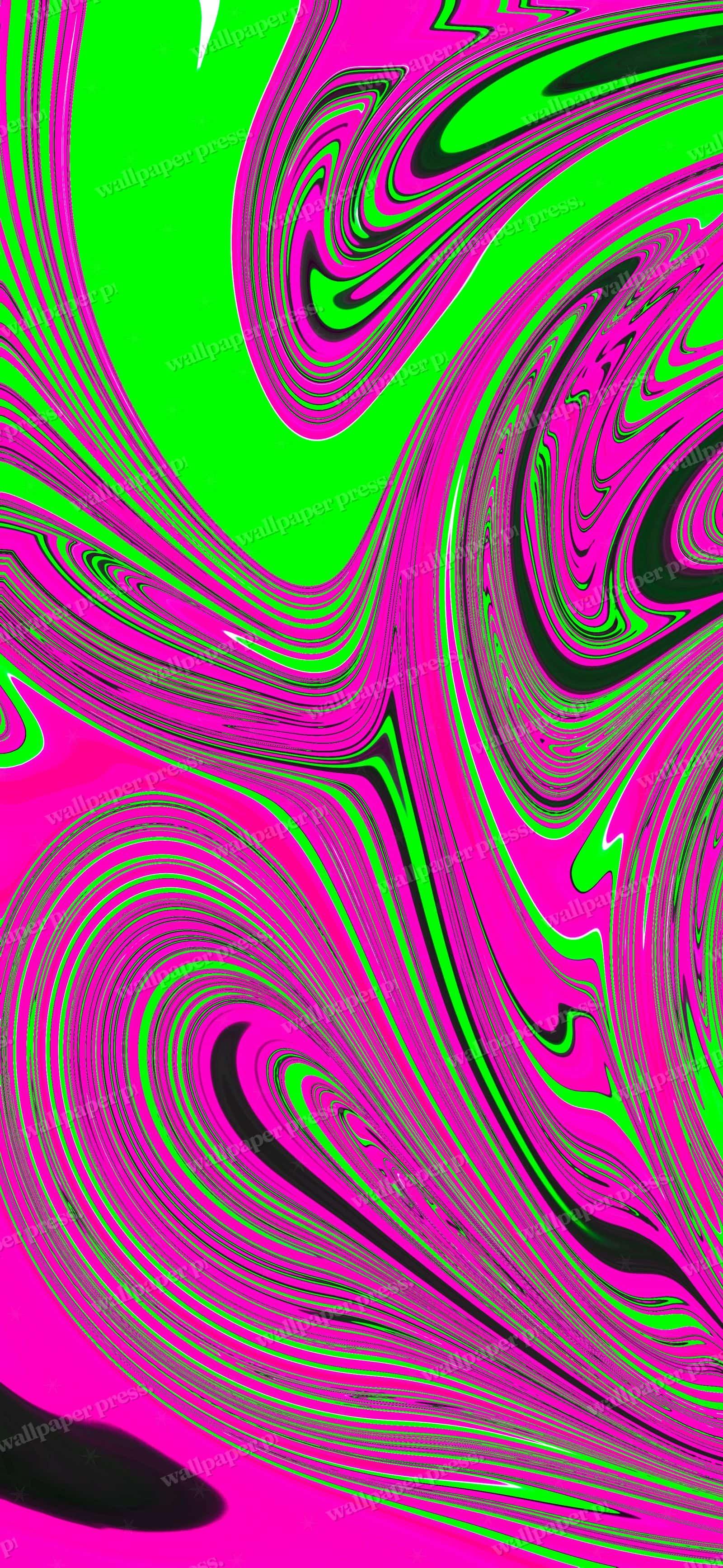 Pink And Green Harmony shown on an iPhone